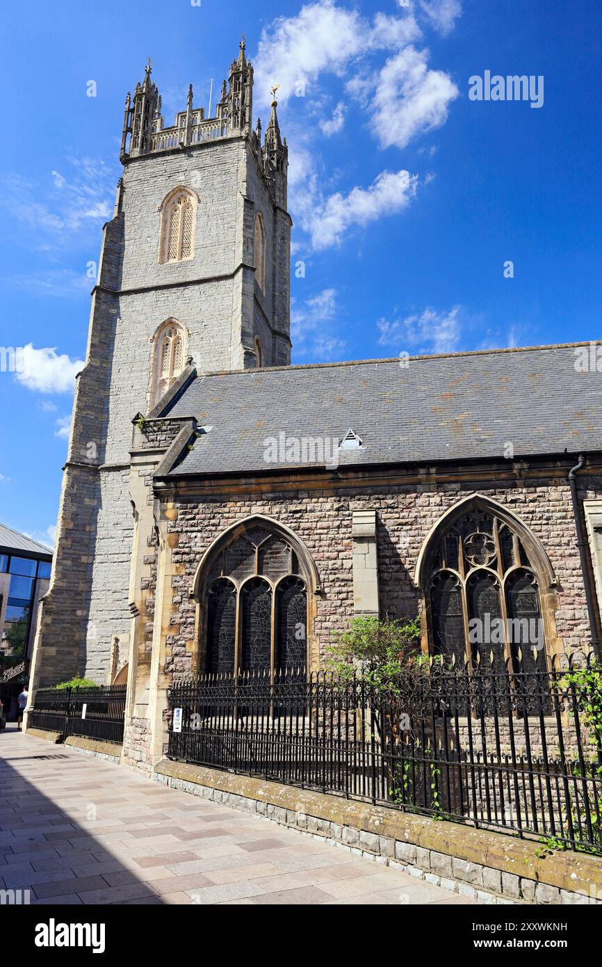 Saint John's Church, Cardiff, Südwales, Großbritannien. Stockfoto