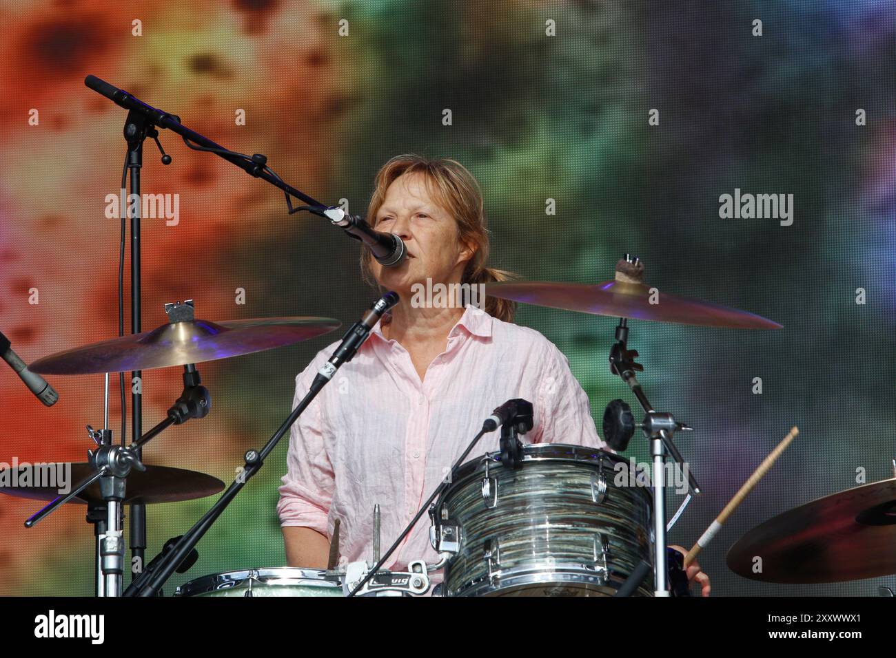 London, Großbritannien. August 2024. 25. August 2024 London Ukyo La Tengo Auftritt beim ALL Points East Festival im Victoria Park Credit: Glamourstock/Alamy Live News Stockfoto