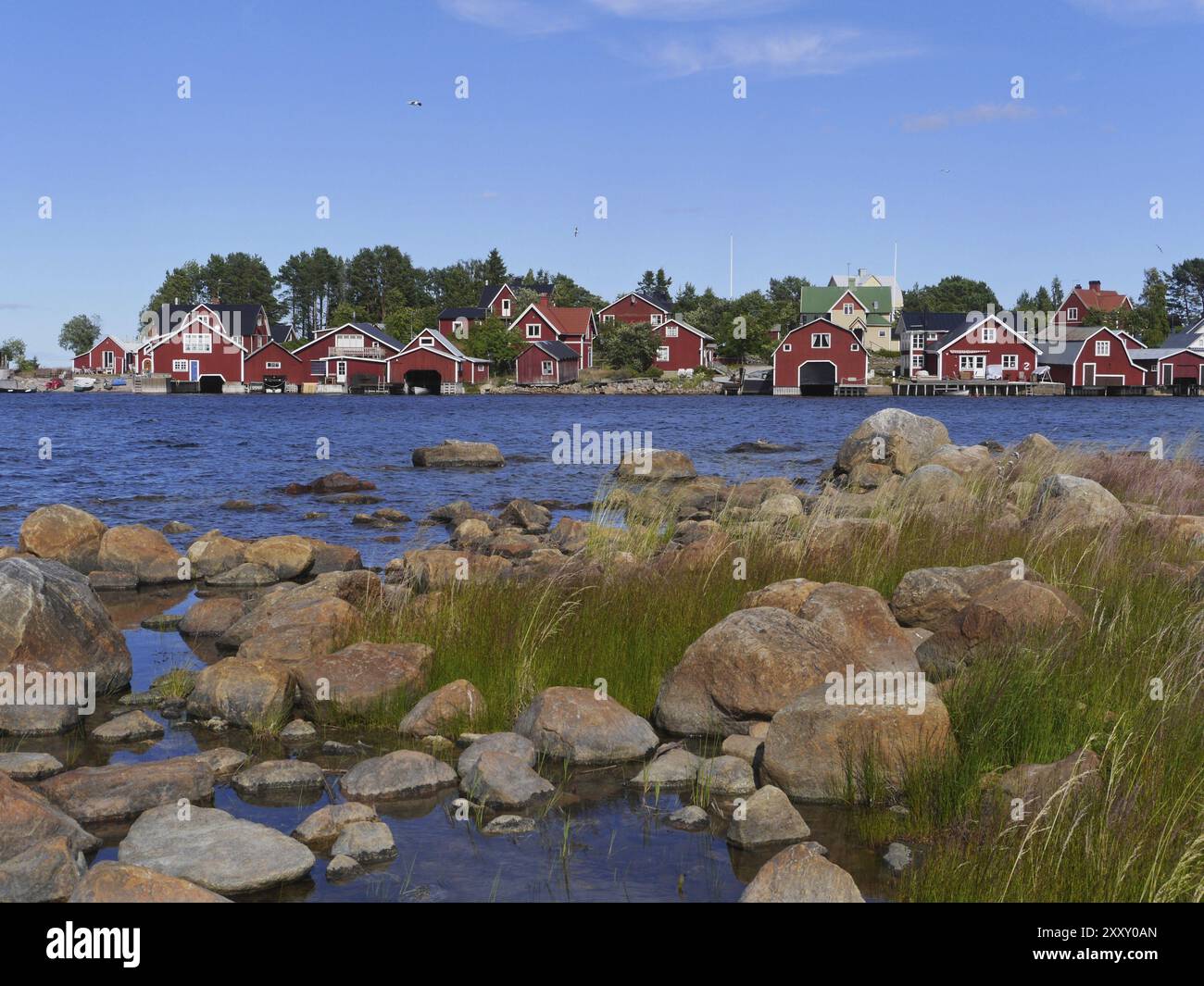 Fischerdorf Roennskaer, Schweden, Europa Stockfoto