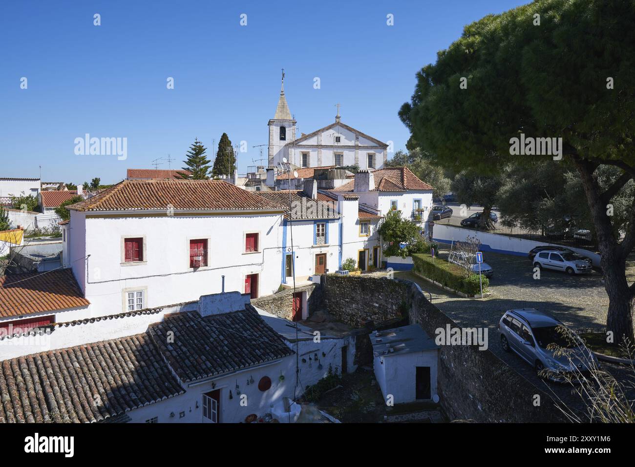 Vila Vicosa Gebäude in der Burg in Alentejo, Portugal, Europa Stockfoto