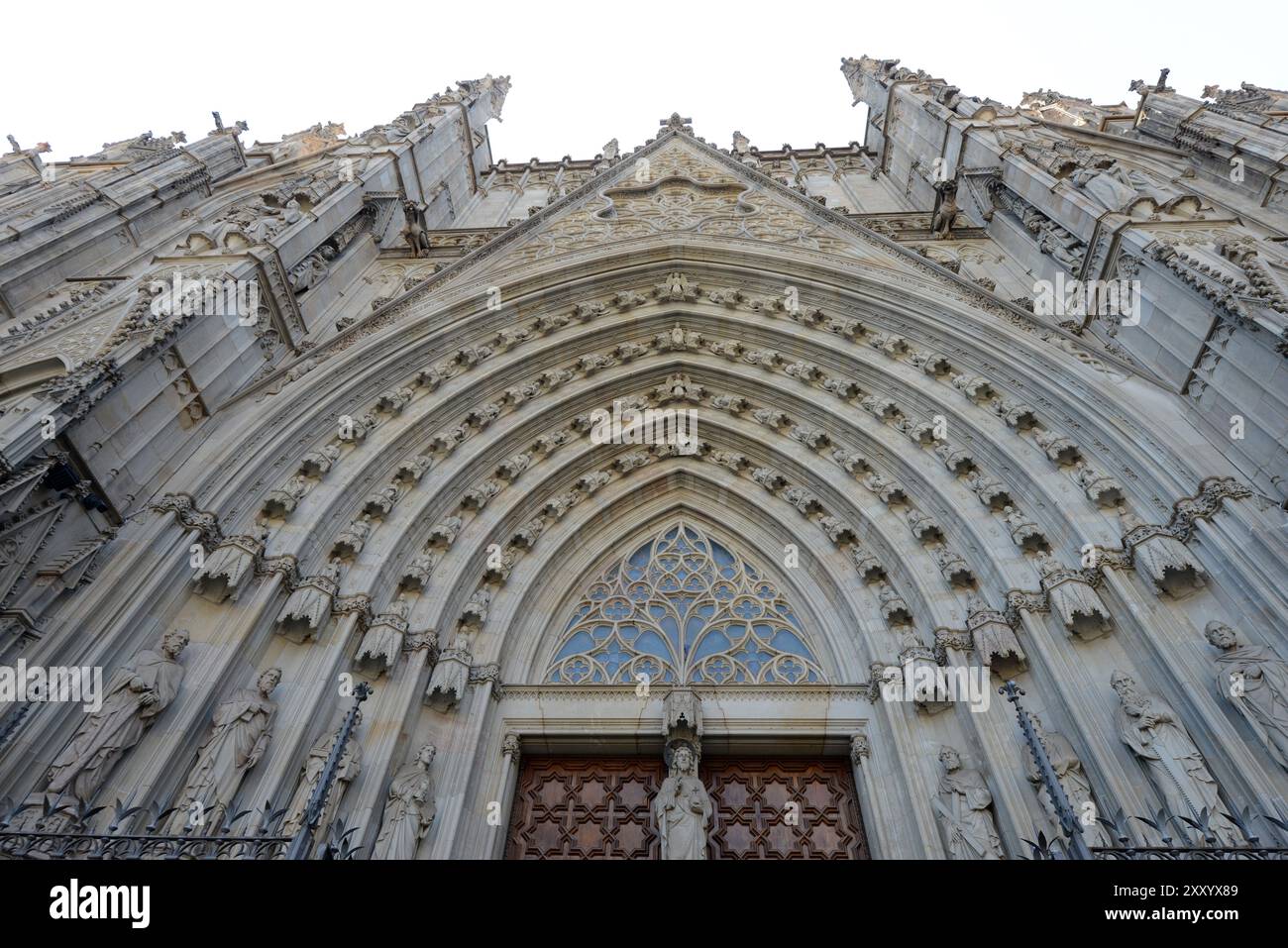 Die Kathedrale von Barcelona im gotischen Viertel in Barcelona, Spanien. Stockfoto