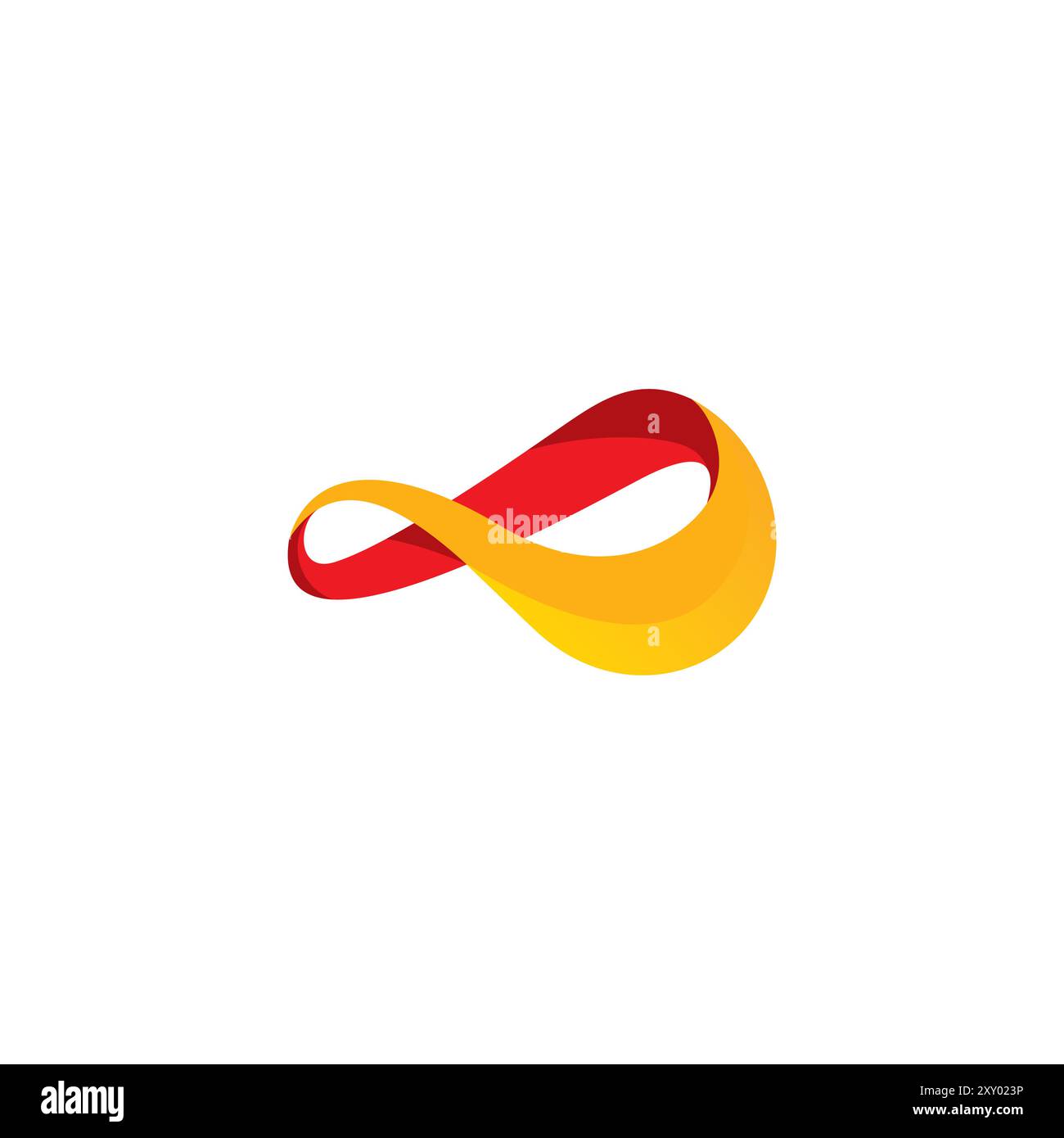 Infinity Logo Vektor Vollfarbe Stock Vektor