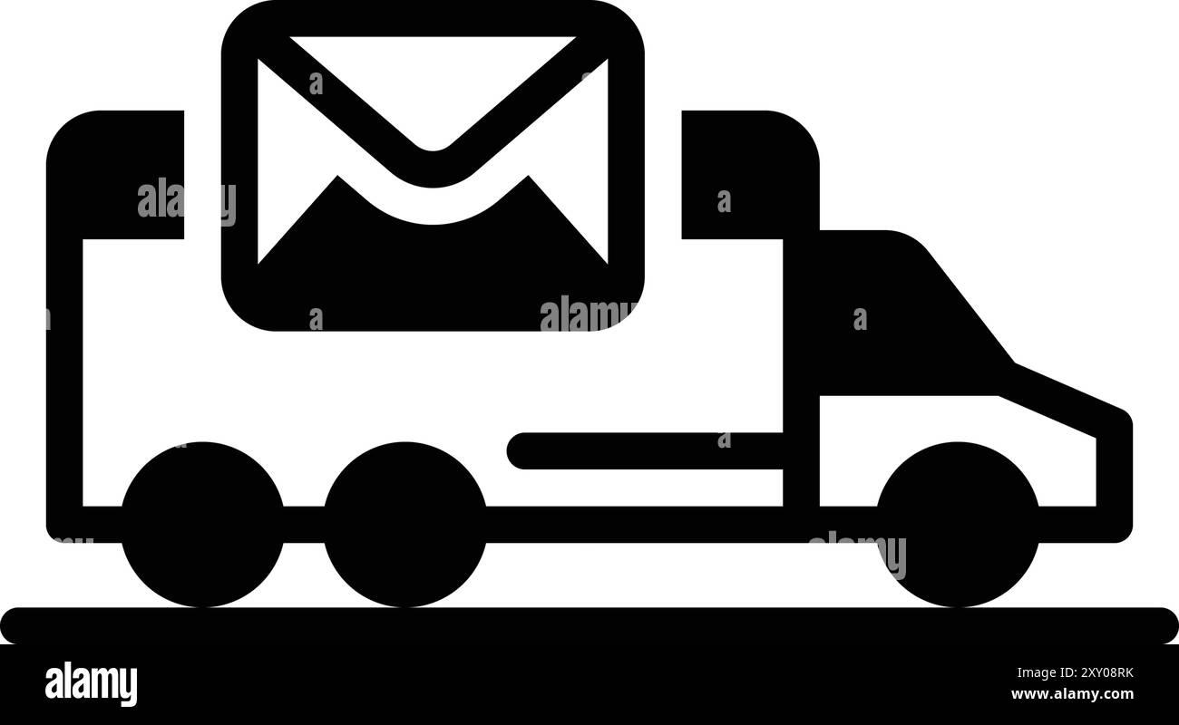 Symbol für Postzustellung, Mail Stock Vektor