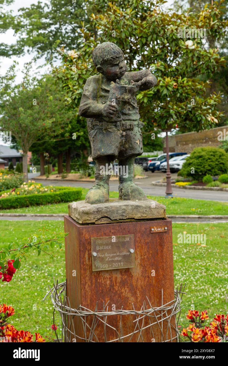 Eine lange Geschichte der Freundschaft von Battice in Forges-les-Eaux, Normandie, Frankreich Stockfoto