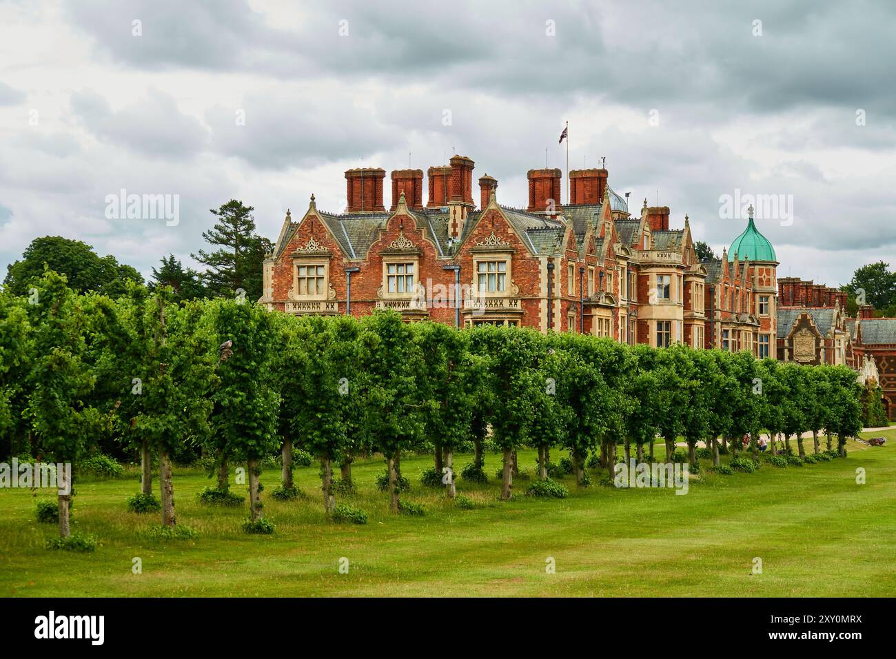 Sandringham Anwesen gehört der königlichen Familie von Großbritannien. Stockfoto