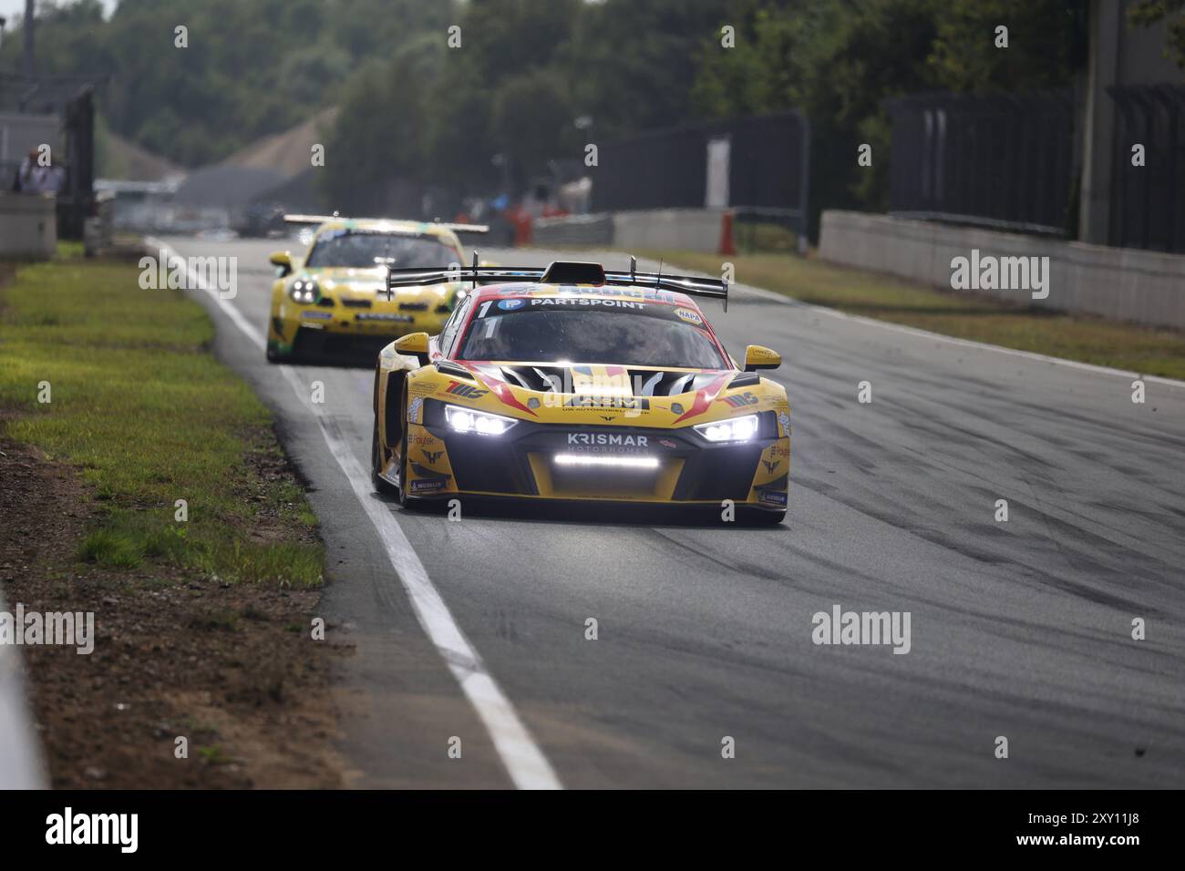 Nr. 1 Bert Longin (BEL), Stienes Longin (BEL), Peter Guelinckx (BEL), Sam Dejonghe (BEL), Arnold Neveling (BEL), Audi GT2 R8, Team: PK carsport (BEL) Motorsport, 24 Stunden Rennen Zolder, Belgien, 24.08.2024 Foto: Eibner-Pressefoto/Jürgen Augst Stockfoto