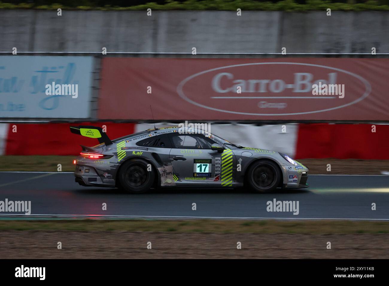 #17 Wim Meulders (BEL), Rik Renmans, (BEL), Olivier Dons (BEL), Gil Linster (LUX), Olivier Meurens (BEL), Porsche 992 GT3 Cup, Team: Speedlovers (BEL) Motorsport, 24 Stunden Rennen Zolder, Belgien, 24.08.2024 Foto: Eibner-Pressefoto/Jürgen Augst Stockfoto