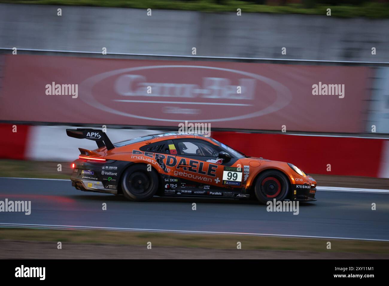 #99 Dylan Derdaele (BEL), Jan Lauryssen (BEL), Lars Kern (GER), Sacha Norden (NDL), Sven Van Laere (BEL), Porsche 992 GT3 Cup, Team: Belgium Racing (BEL) Motorsport, 24 Stunden Rennen Zolder, Belgien, 24.08.2024 Foto: Eibner-Pressefoto/Jürgen Augst Stockfoto