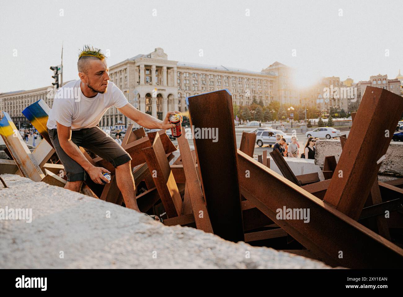 Unabhängigkeitstag, Kiew 2024 Stockfoto