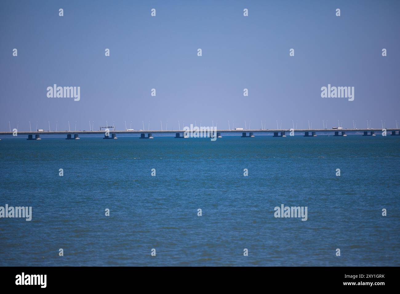 Vasco da Gama Brücke eine Straßenbrücke über den Tejo wurde im März 1998 in Lissabon, Portugal, eröffnet Stockfoto