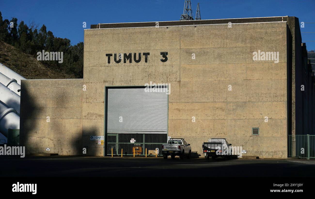 Talbingo, New South Wales, 25. August 2024; Tumut 3 Green Energy Pumped Hydro Electric Power Station am Talbingo Dam Stockfoto