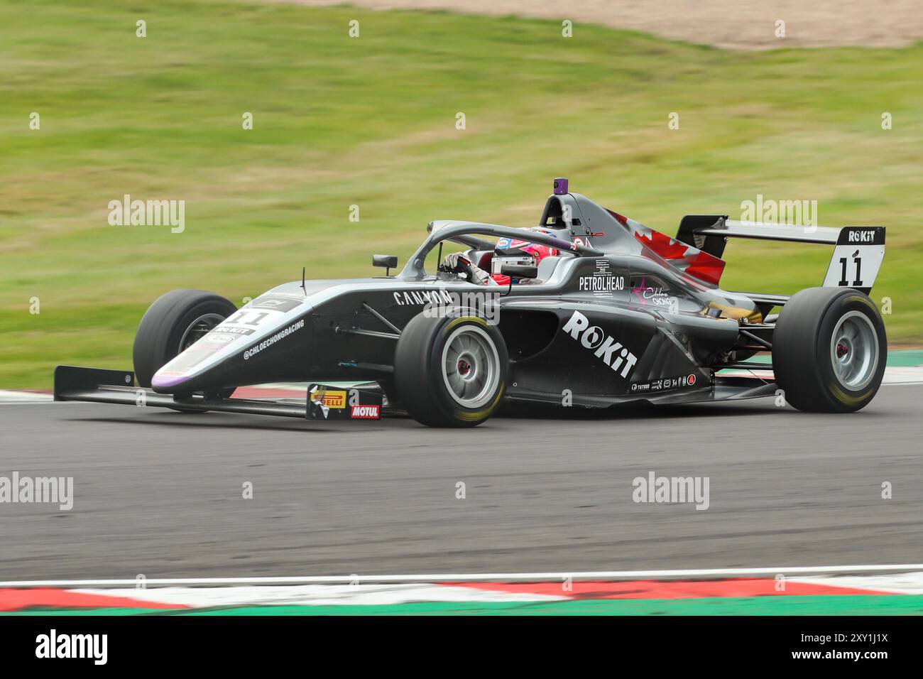 Donington Park, 25. August 2024, Chloe Chong, während des Rokiit F4 Rennens Donington Park, Derby, East Midlands Stockfoto