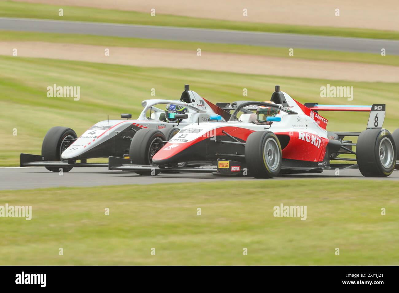 Donington Park, 25. August 2024, Reza Seewooruthun, während des Rokiit F4 Rennens Donington Park, Derby, East Midlands Stockfoto