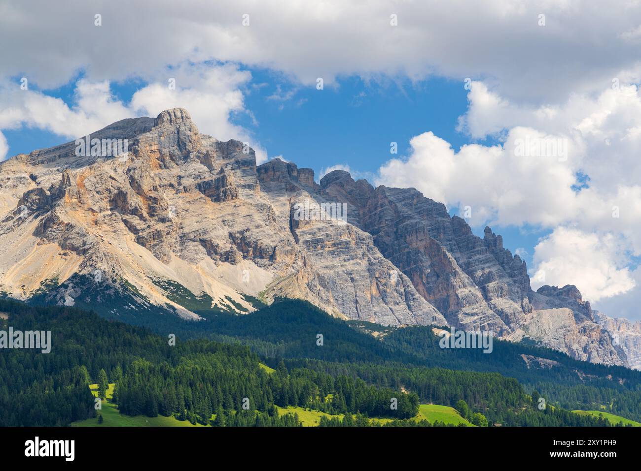 Wandern in der Nähe von La Villa - Val Badia - Alta Badia - Italien Stockfoto