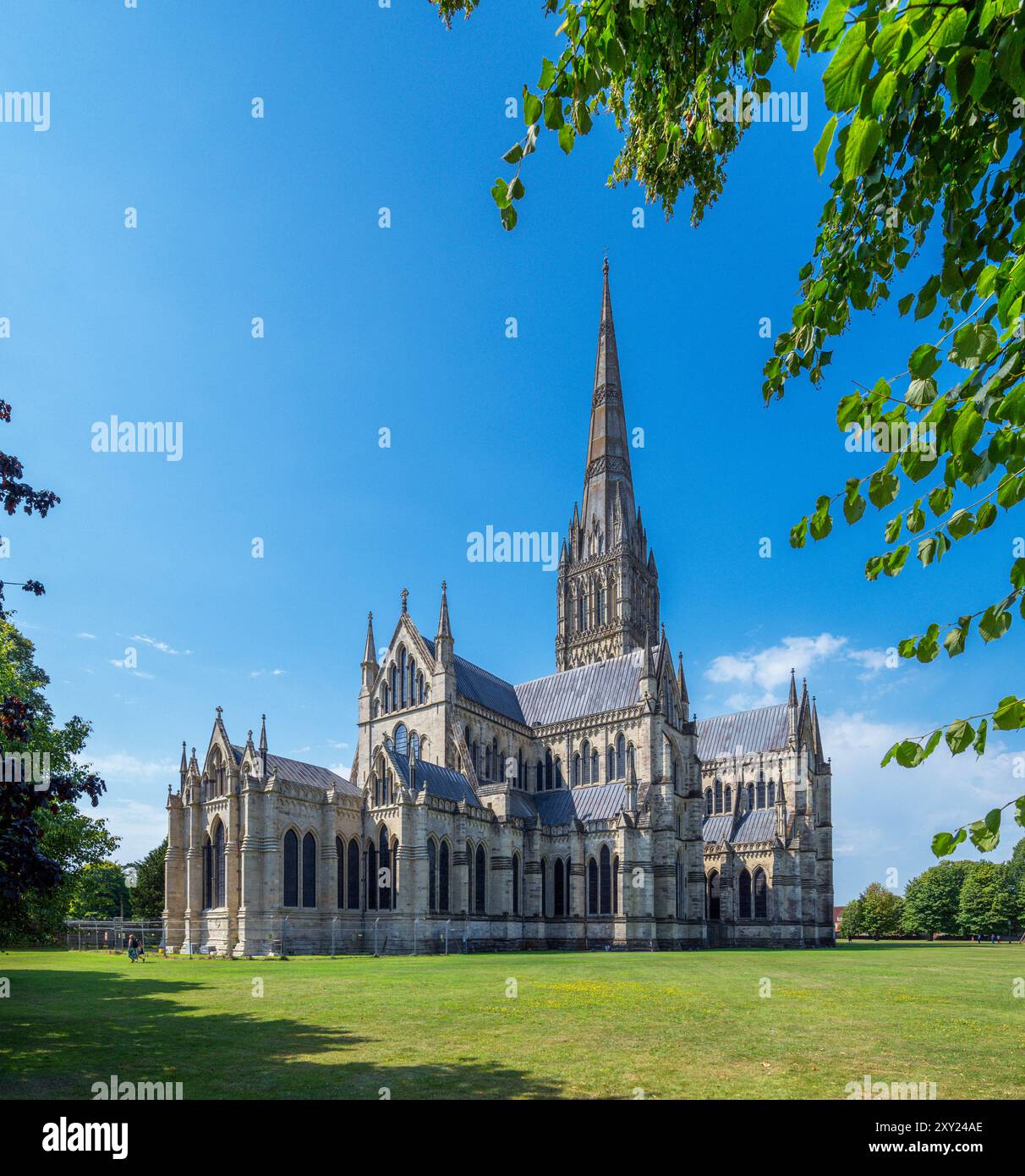 Salisbury Kathedrale, Salisbury, Wiltshire, England, Vereinigtes Königreich Stockfoto