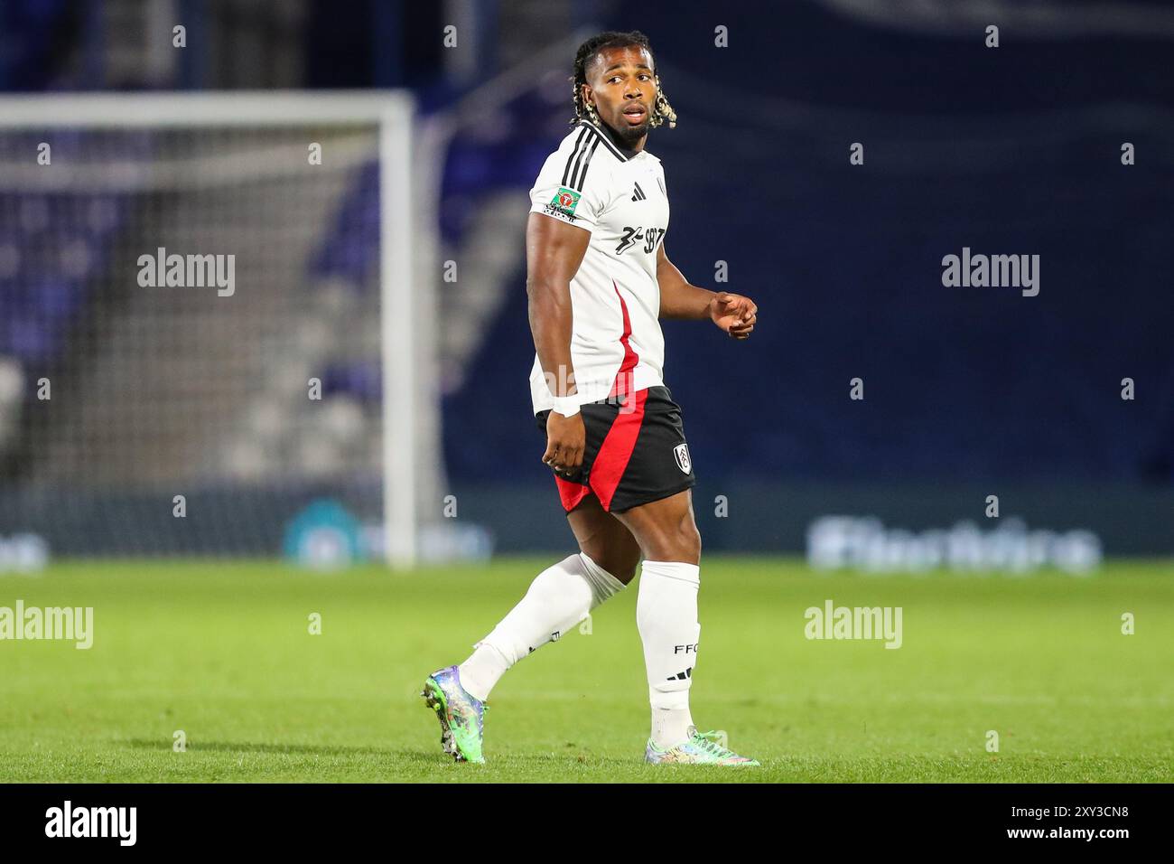 Adama Traoré von Fulham während des Carabao Cup-Spiels Birmingham City gegen Fulham in St Andrews, Birmingham, Großbritannien. August 2024. (Foto: Gareth Evans/News Images) in Birmingham, Großbritannien am 27.08.2024. (Foto: Gareth Evans/News Images/SIPA USA) Credit: SIPA USA/Alamy Live News Stockfoto