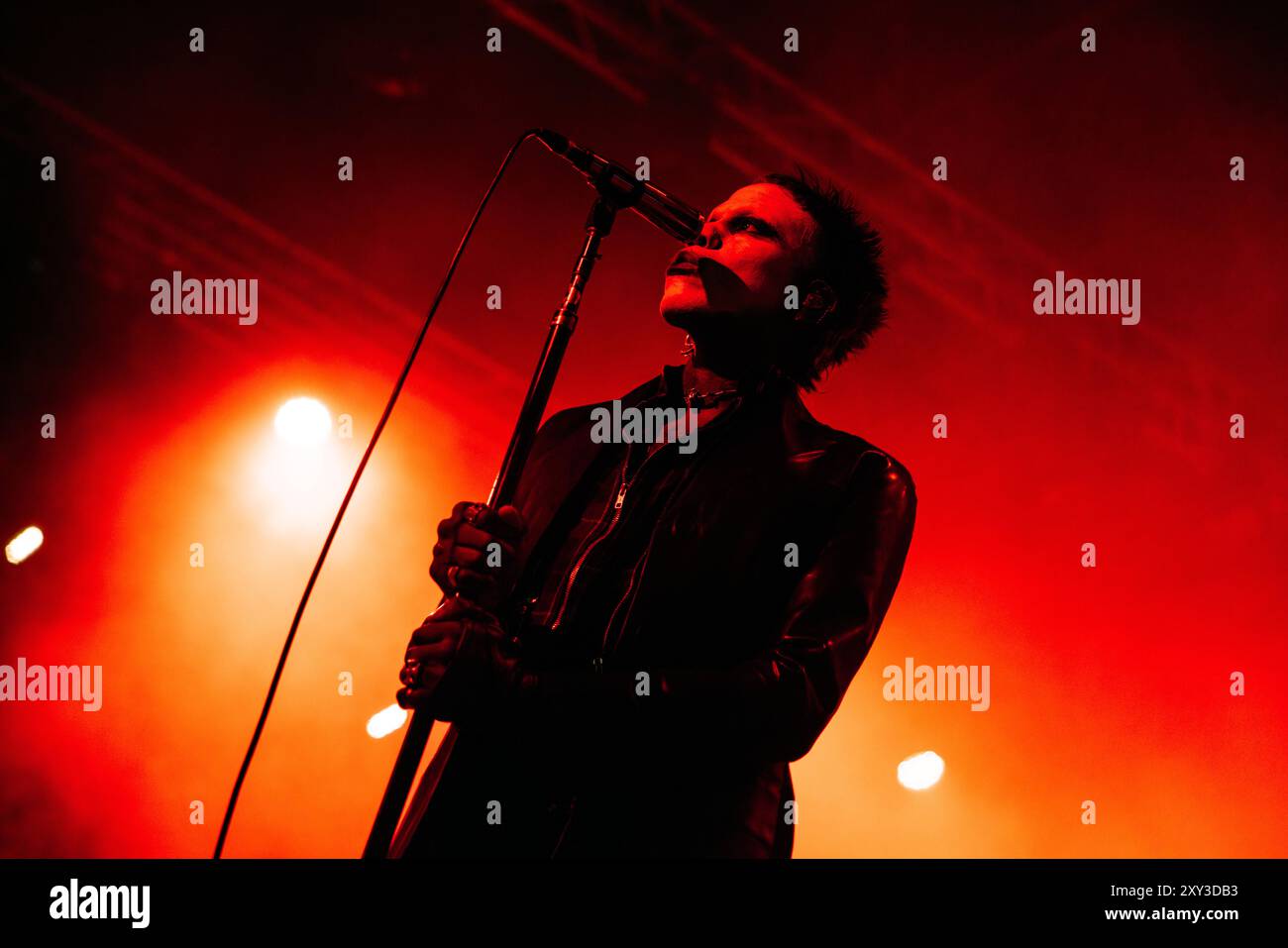 Mailand, Italien, 27. August 2024. Sänger und Produzent Yves Tumor tritt live im Castello Sforzesco in Mailand auf. Credits: Maria Laura Arturi/Alamy Live News Stockfoto