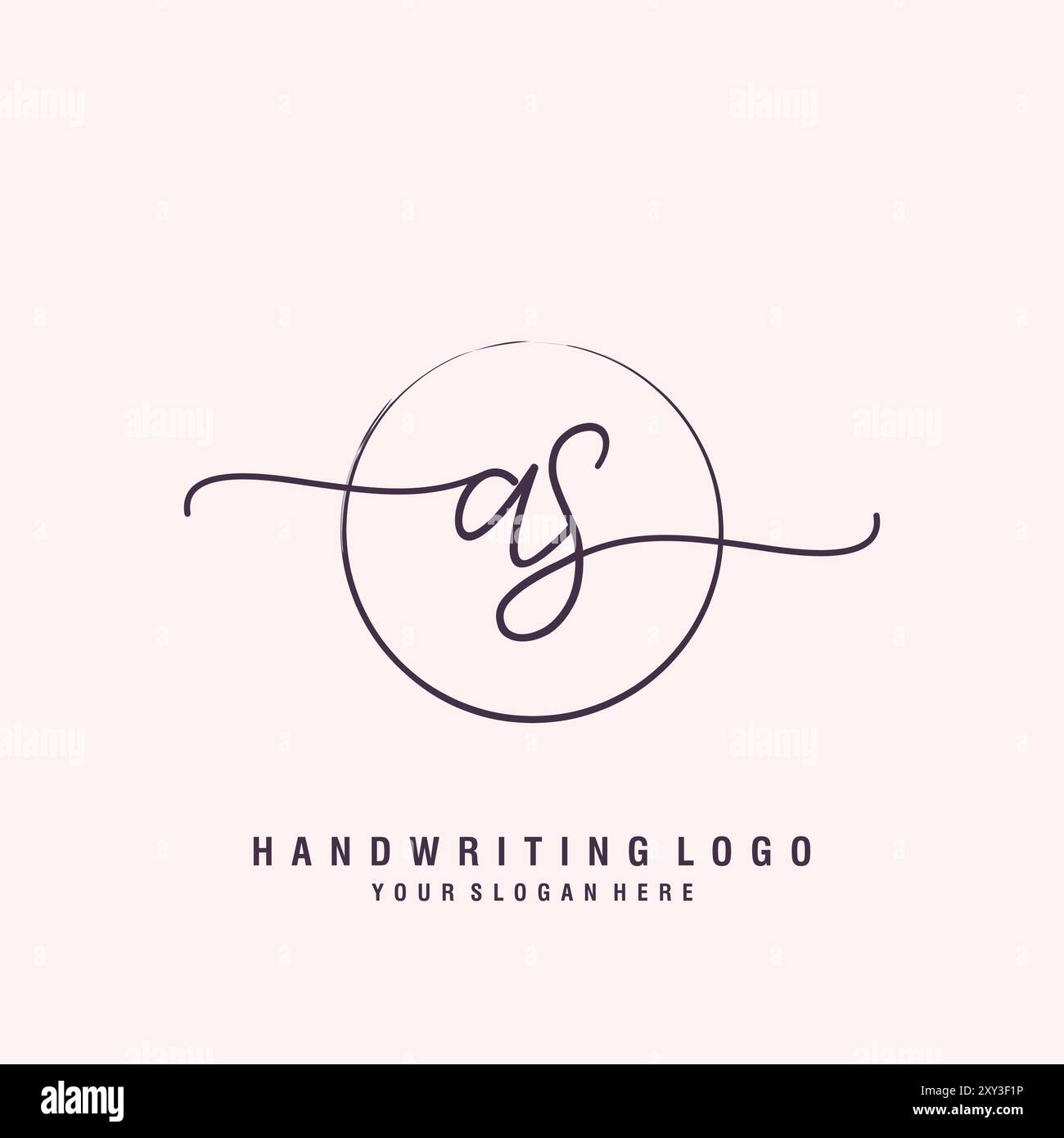 AS Letter Logo Minimal Modern Stock Vektor