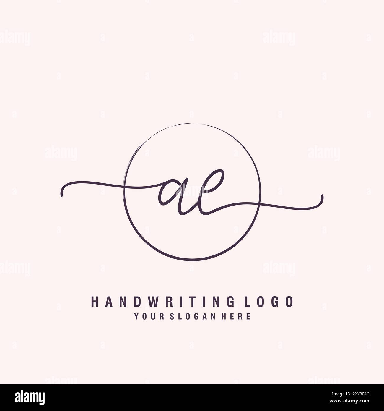 AE Letter Logo minimal modern Stock Vektor