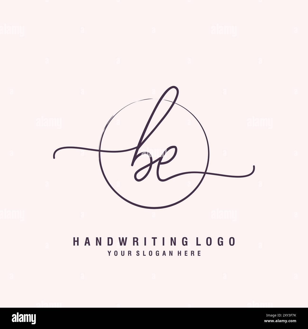 BE Letter Logo minimal modern Stock Vektor