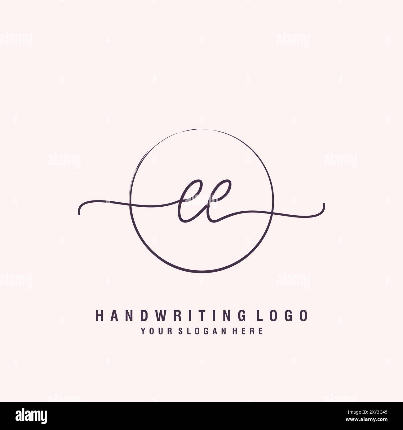 EE Letter Logo minimal modern Stock Vektor