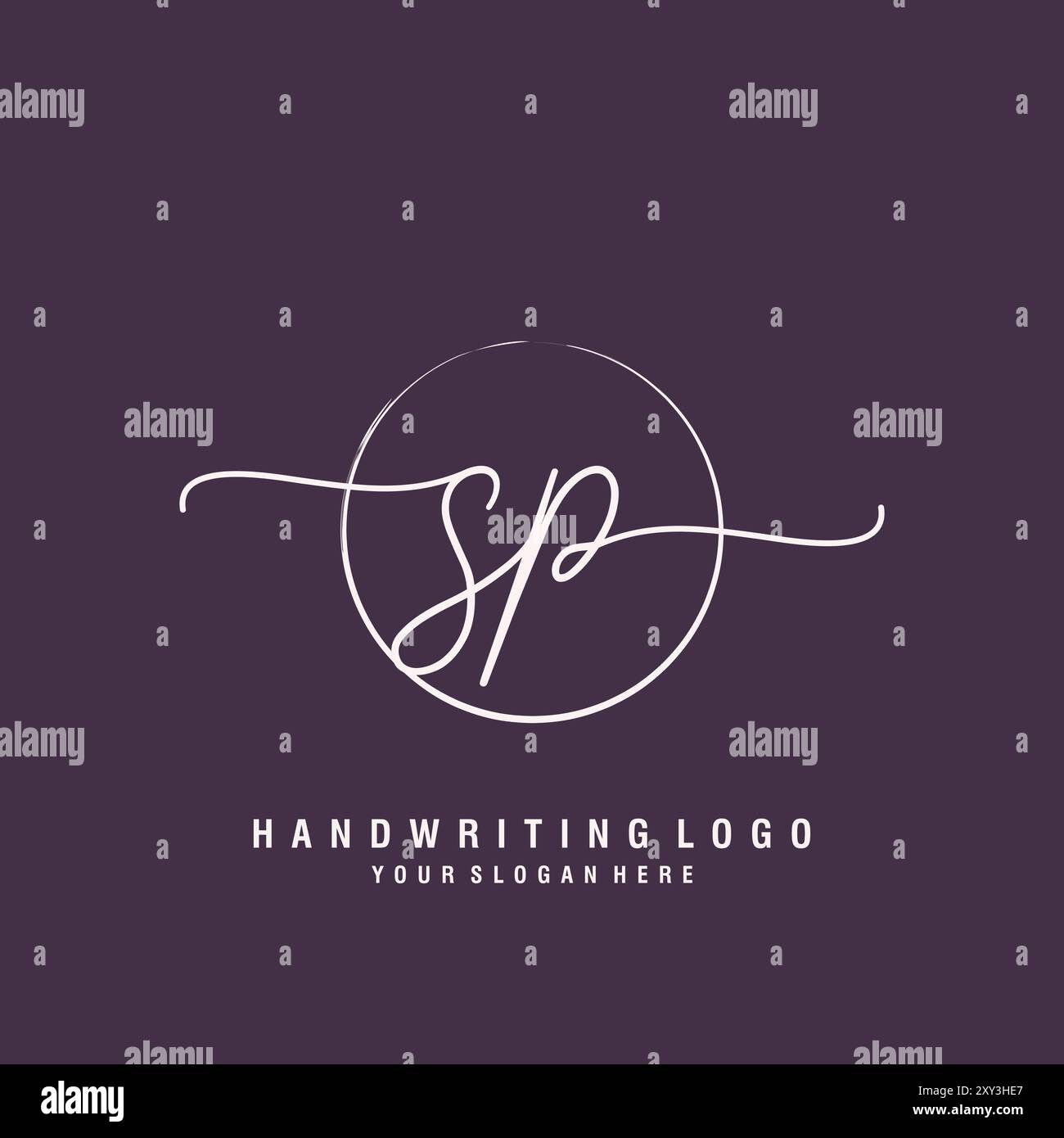 SP Letter Logo minimal modern Stock Vektor