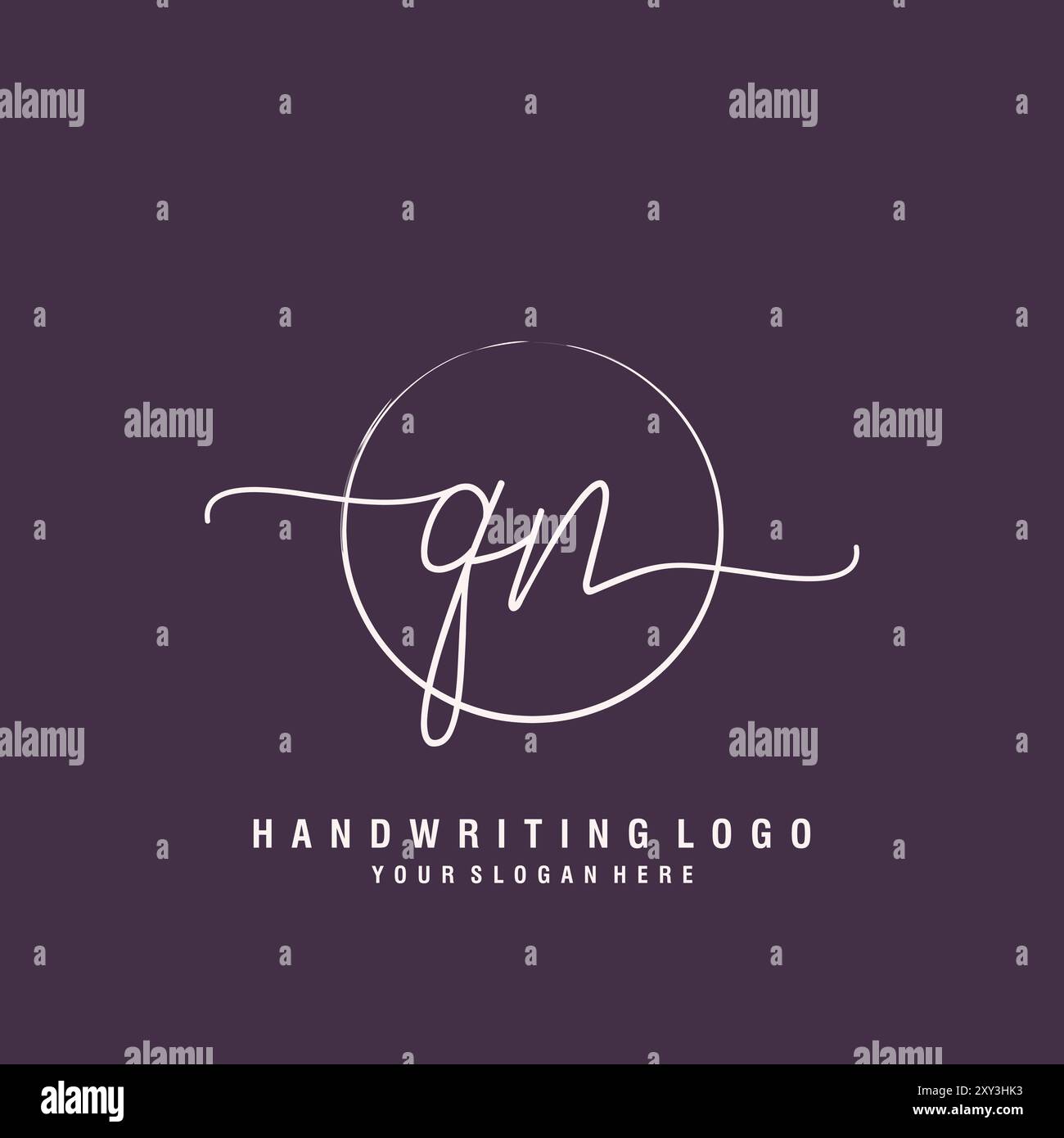 QN Letter Logo minimal modern Stock Vektor