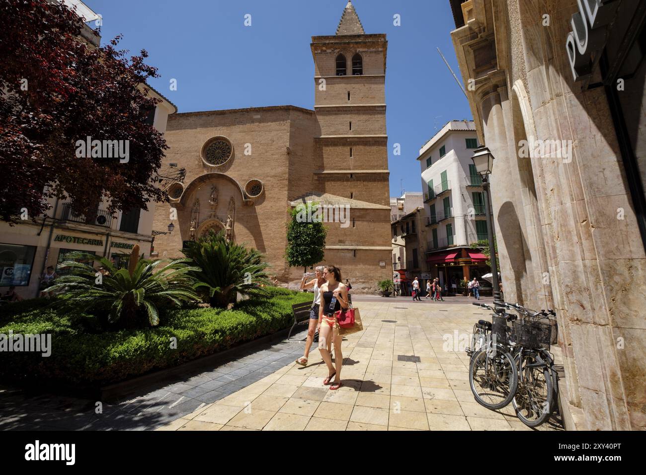 Kirche San Miguel im gotischen Stil, Palma, Mallorca, Balearen, Spanien, Europa Stockfoto