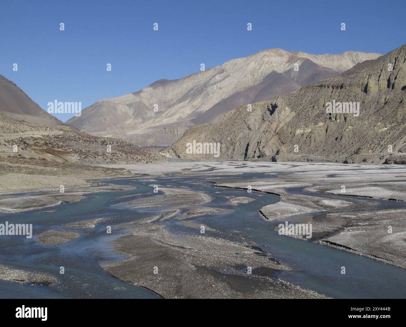 Kali Ghandaki River in der Region Lower Mustang, Nepal, Asien Stockfoto