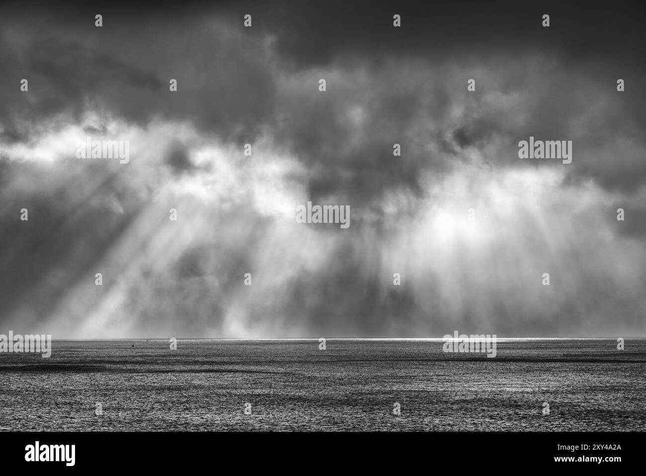 Leichte Stimmung über dem Atlantik, Lofoten, Nordland, Norwegen, März 2015, Europa Stockfoto