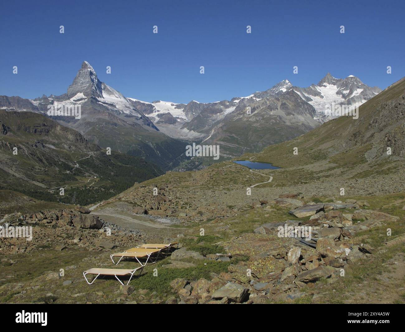 Ruhige Zeit In Zermatt Stockfoto