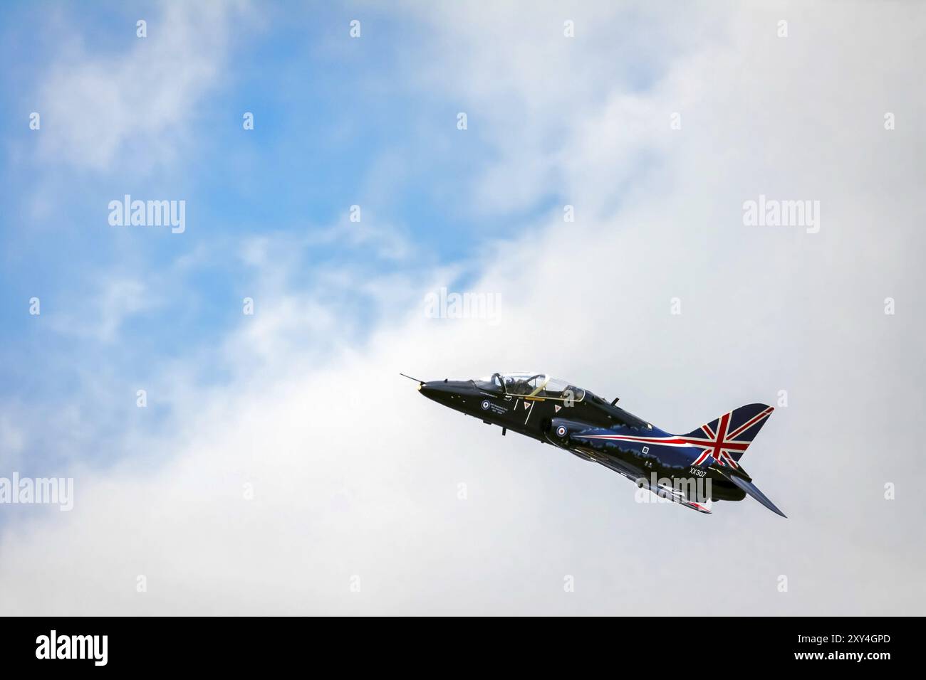 BAE Systems Hawk Aerial Display auf der Biggin Hill Airshow Stockfoto