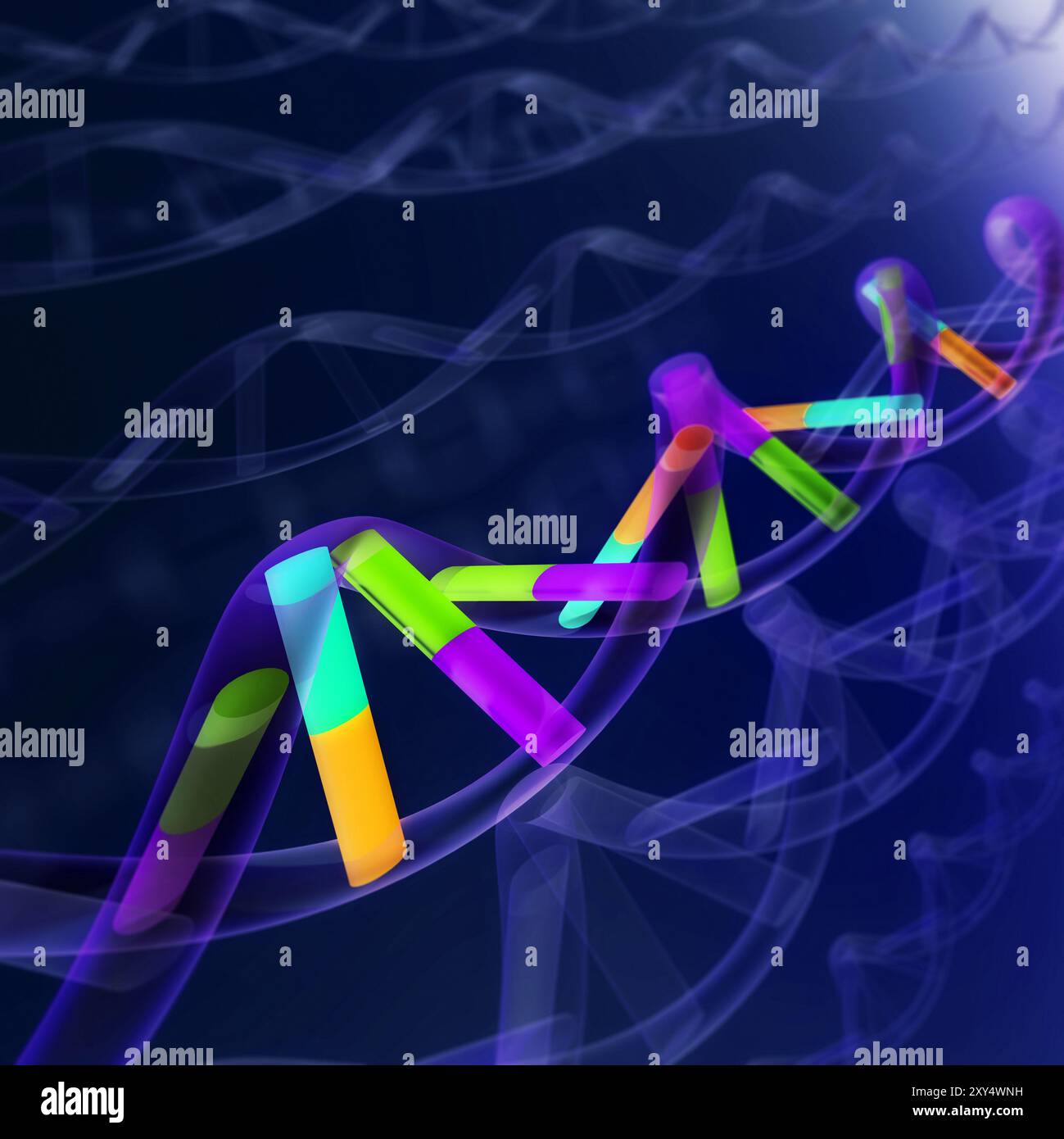 DNA-Sequenz abstrakten Hintergrund Stockfoto