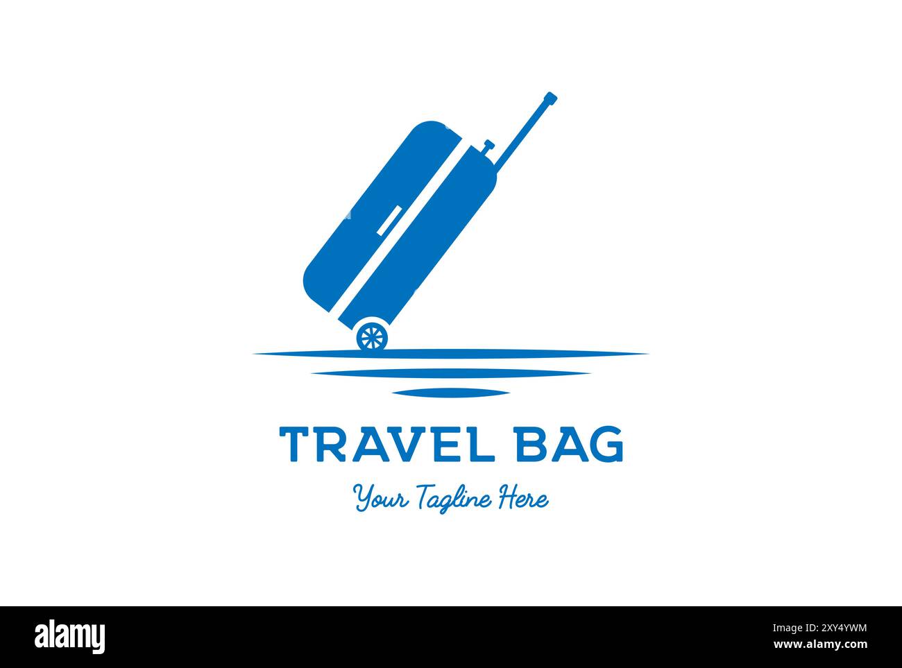 Vintage Retro Reisetasche Silhouette Icon Logo Design Vektor Stock Vektor