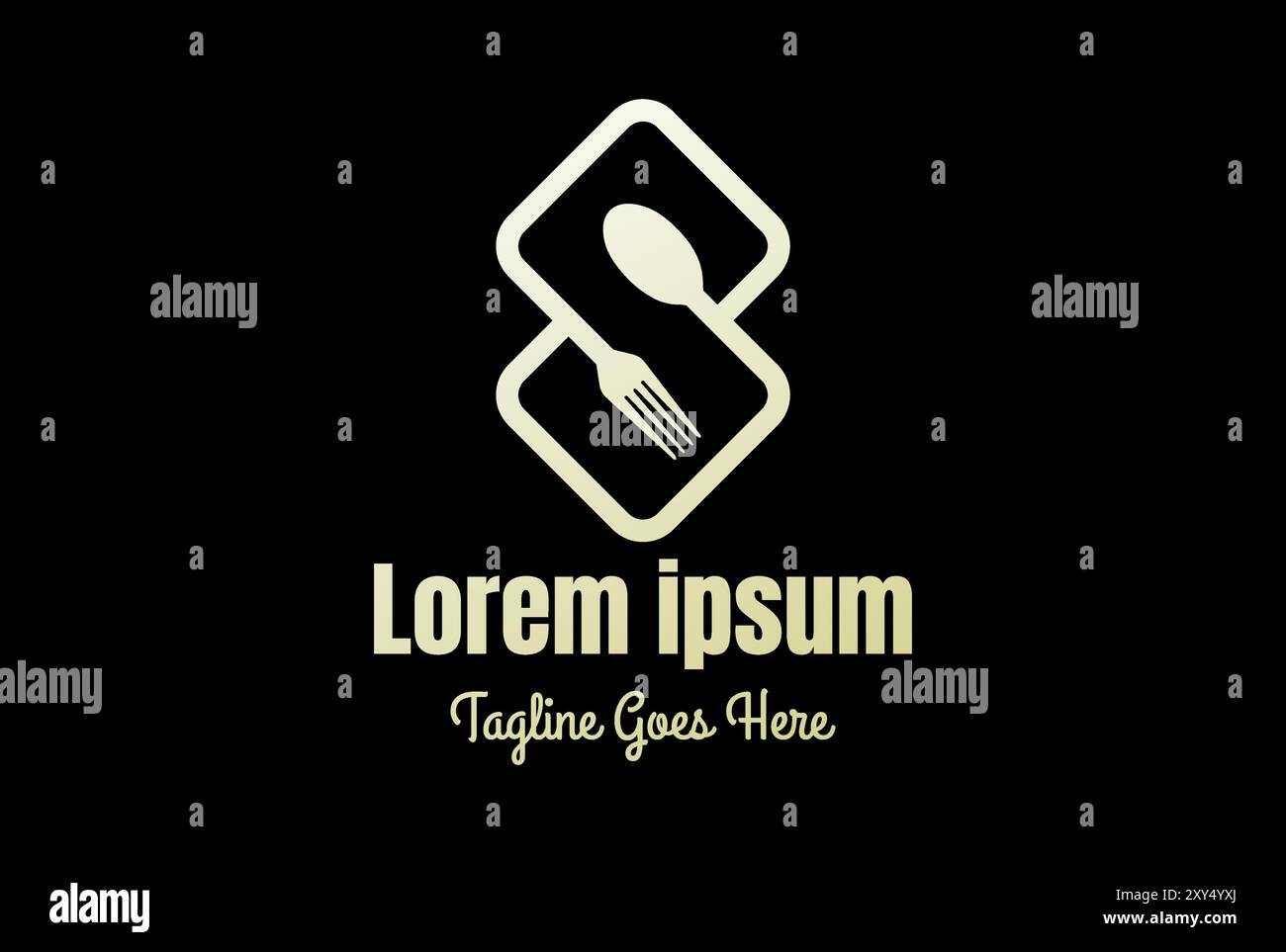 Einfacher Anfangsbuchstabe S mit Löffel und Gabel Monogramm für Cafe Restaurant Catering Food Logo Design Stock Vektor