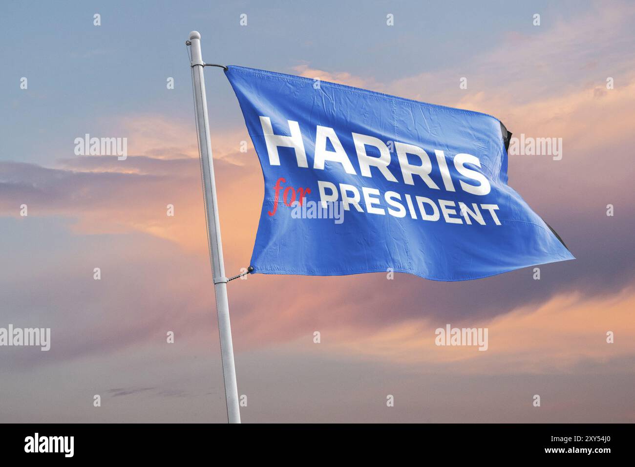 Kamala Harris 2024 Präsidentschaftswahlkampf Stockfoto