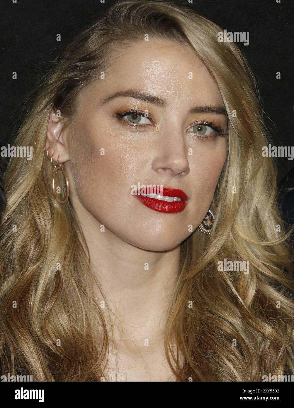 Amber hörte auf der 2018 CinemaCon, Warner Bros Pictures „The Big Picture“-Präsentation im Caesars Palace in Las Vegas, USA am 24. April 2018 Stockfoto