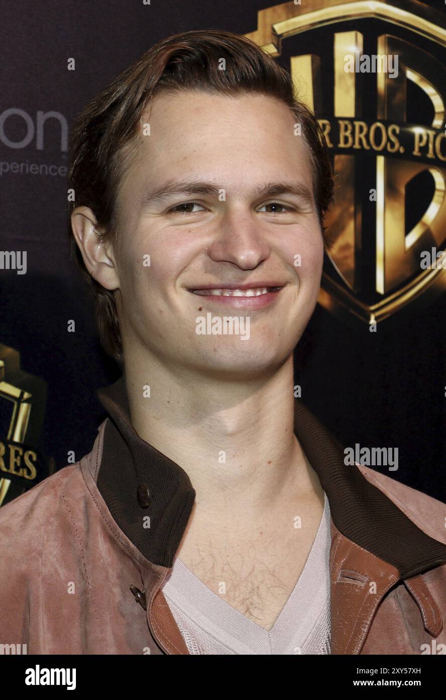Ansel Elgort auf der CinemaCon 2019, Warner Bros Pictures „The Big Picture“-Präsentation am 2. April 2019 im Caesars Palace in Las Vegas, USA Stockfoto