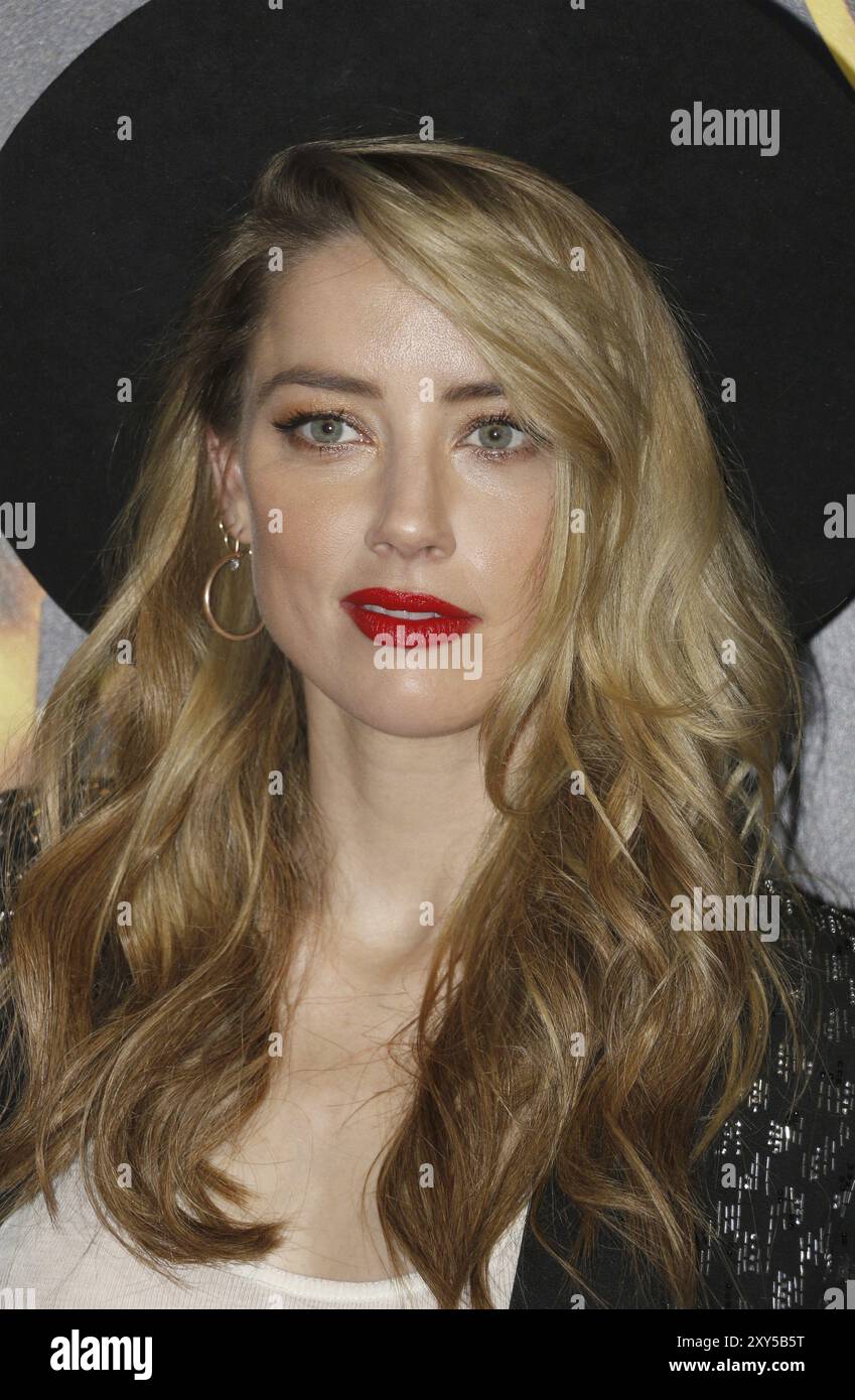 Amber hörte auf der 2018 CinemaCon, Warner Bros Pictures „The Big Picture“-Präsentation im Caesars Palace in Las Vegas, USA am 24. April 2018 Stockfoto