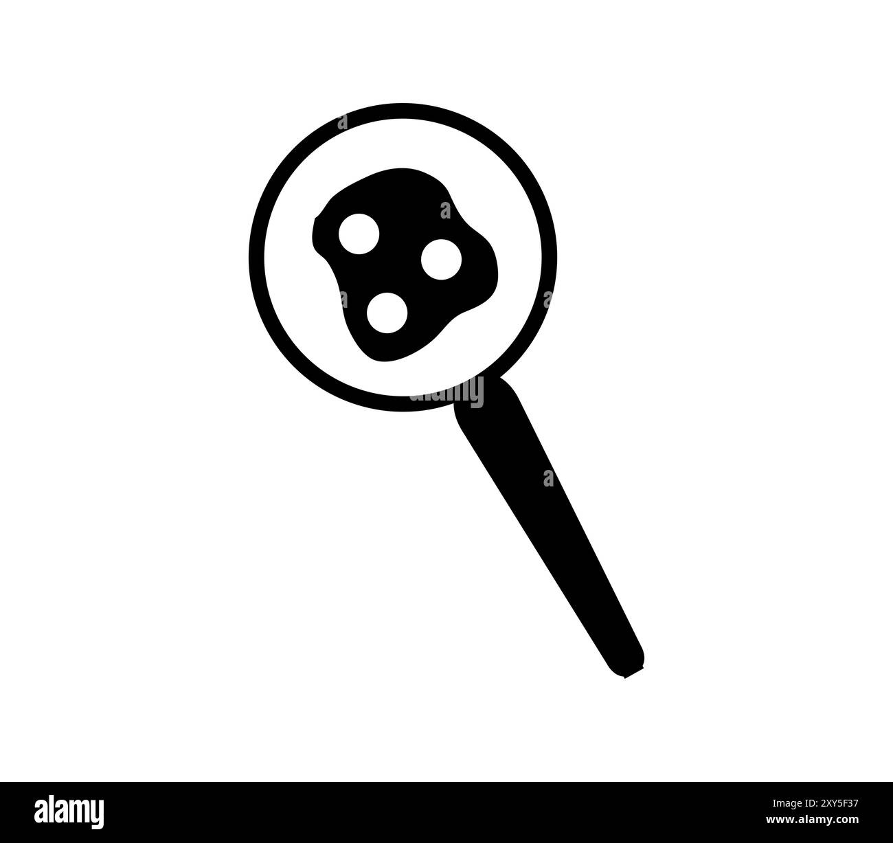 Spiegelei-Symbol im Vektor auf weißem Hintergrund dargestellt Stockfoto