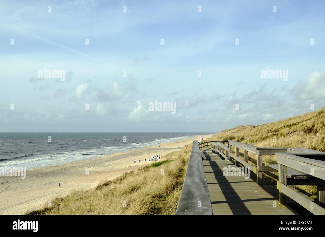 Nordseeküste bei Wenningstedt Stockfoto