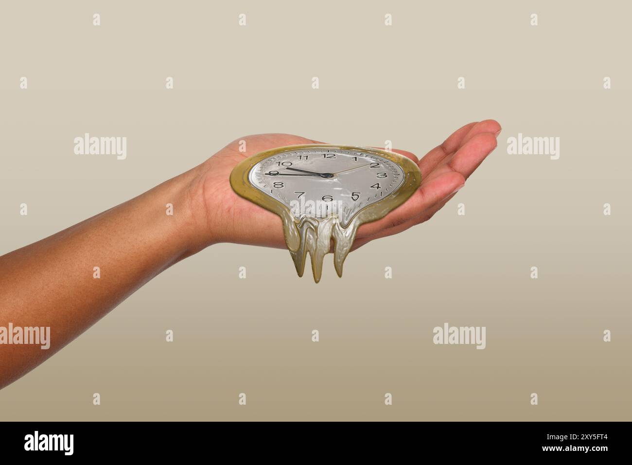 Die Zeit läuft ab, symbolisches Bild Stockfoto