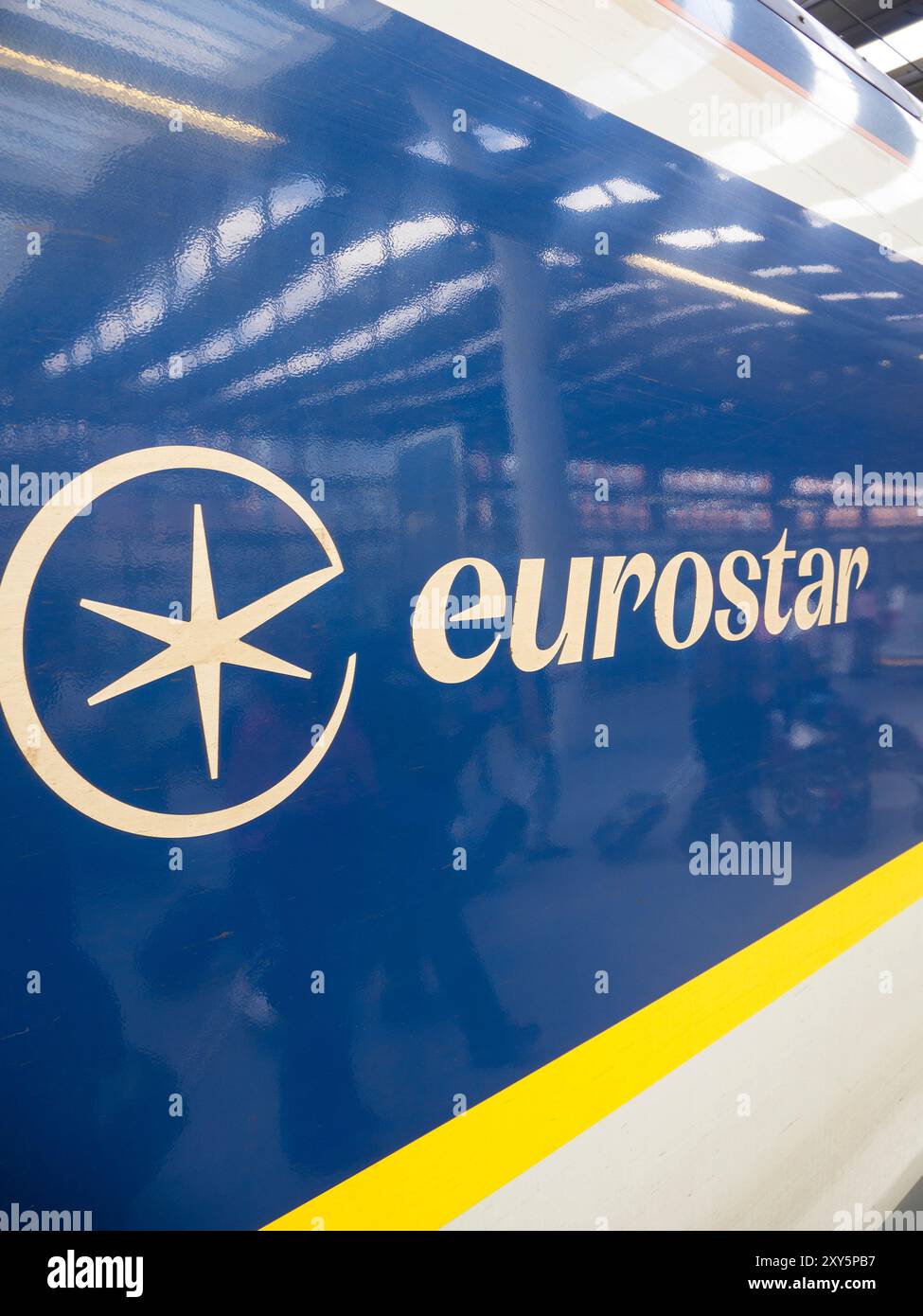 Eurostar Train, London St. Pancras International, London, England, UK, GB. Stockfoto