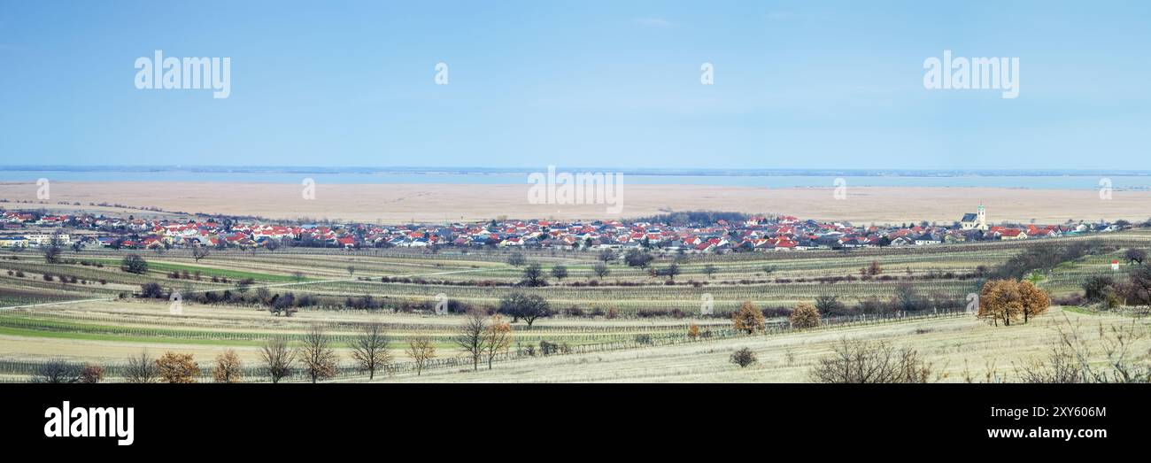 Gemeinde Oggau am Neusiedler See Stockfoto