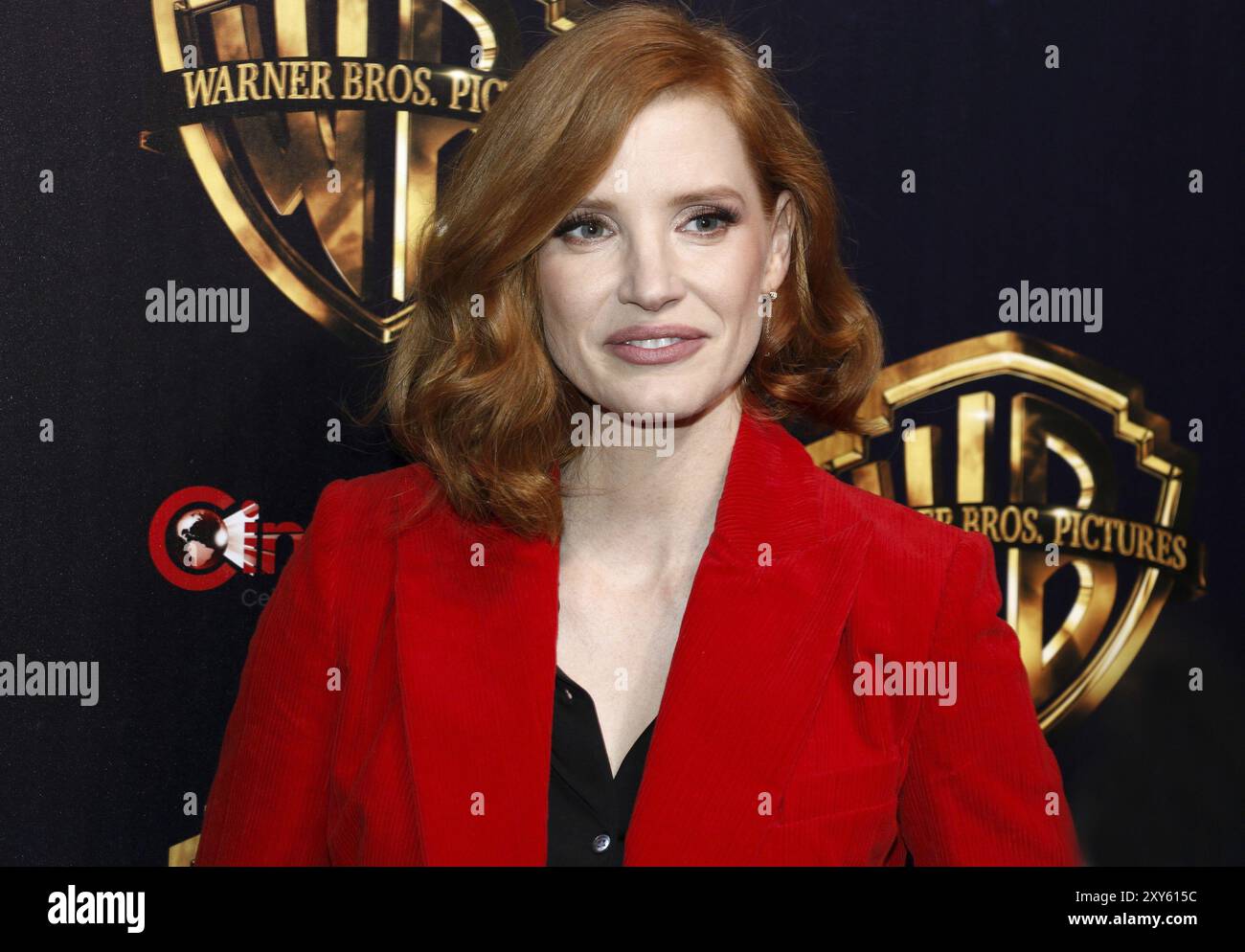 Jessica Chastain auf der 2019 CinemaCon, Warner Bros Pictures „The Big Picture“-Präsentation am 2. April im Caesars Palace in Las Vegas, USA Stockfoto