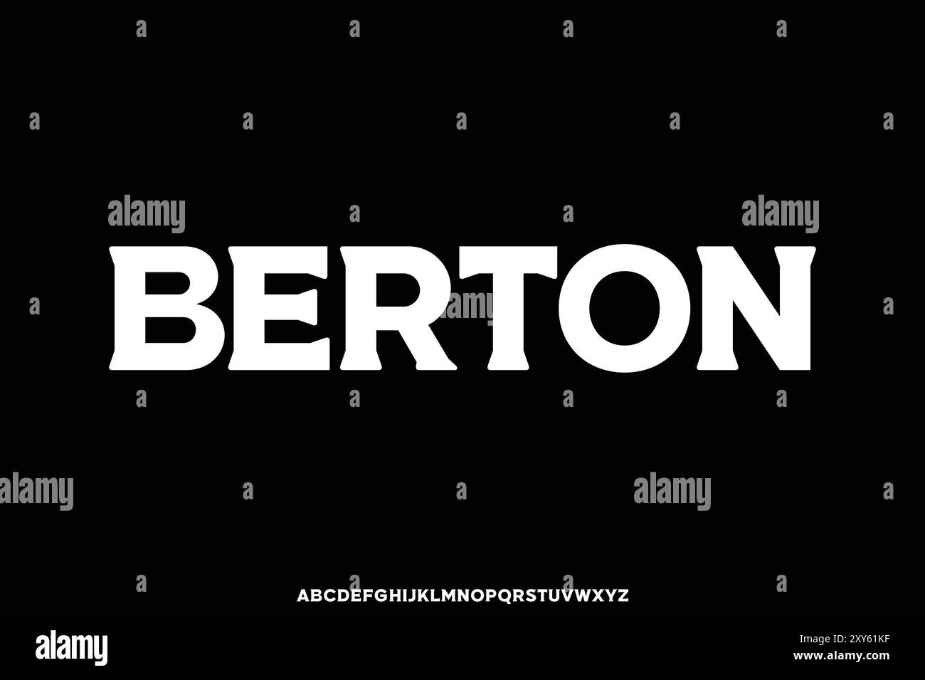 Schrift-Vektor-Illustration im Retro-Stil mit Serifenalphabeten Stock Vektor