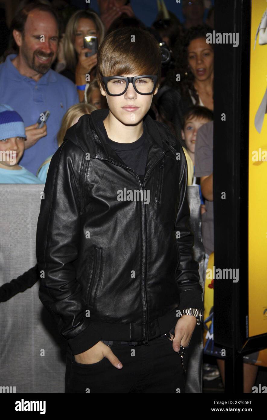 Justin Bieber bei der Premiere von Megamind in Los Angeles, die am 30. Oktober 2010 im Hollywood and Highland in Hollywood stattfand Stockfoto