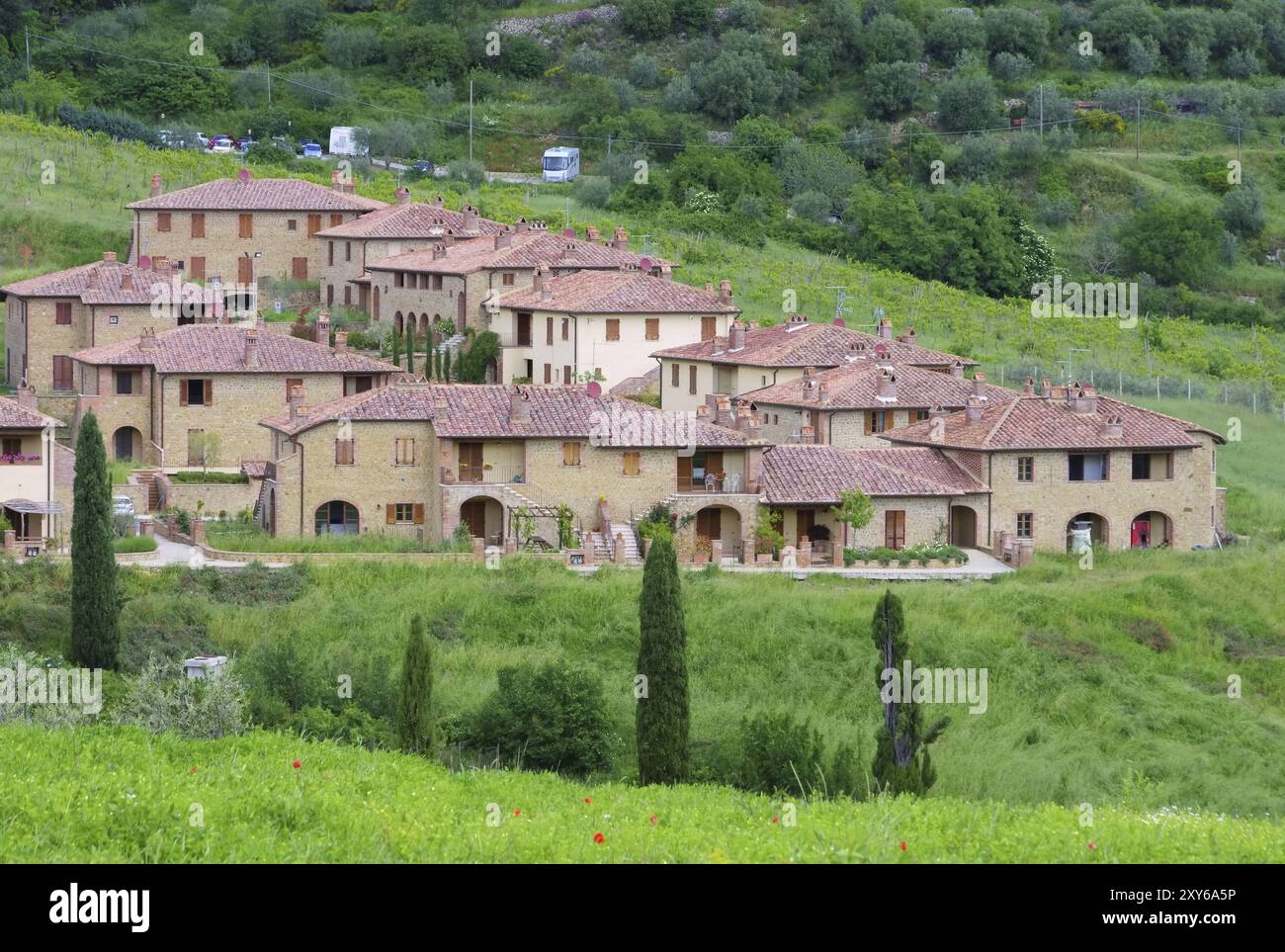 Tuscany Village 08 Stockfoto