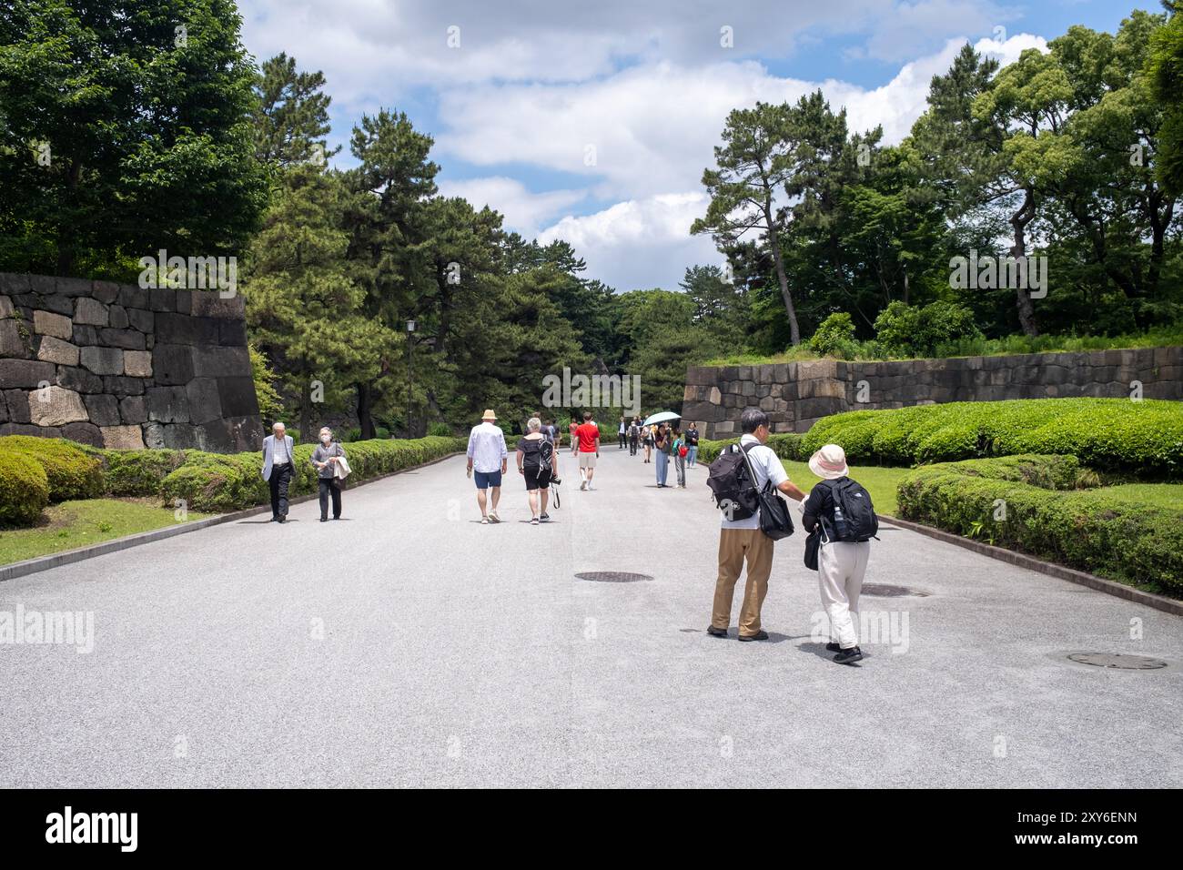 Ostgärten des Kaiserpalastes Tokio Japan Stockfoto