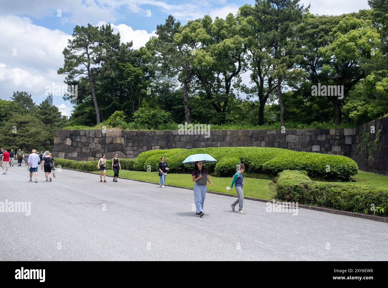 Ostgärten des Kaiserpalastes Tokio Japan Stockfoto
